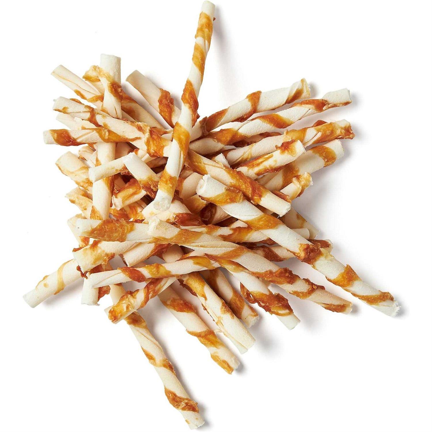 Bones & Chews Chicken Wrapped Rawhide Twist Dog Treats - Pet Supplies online store