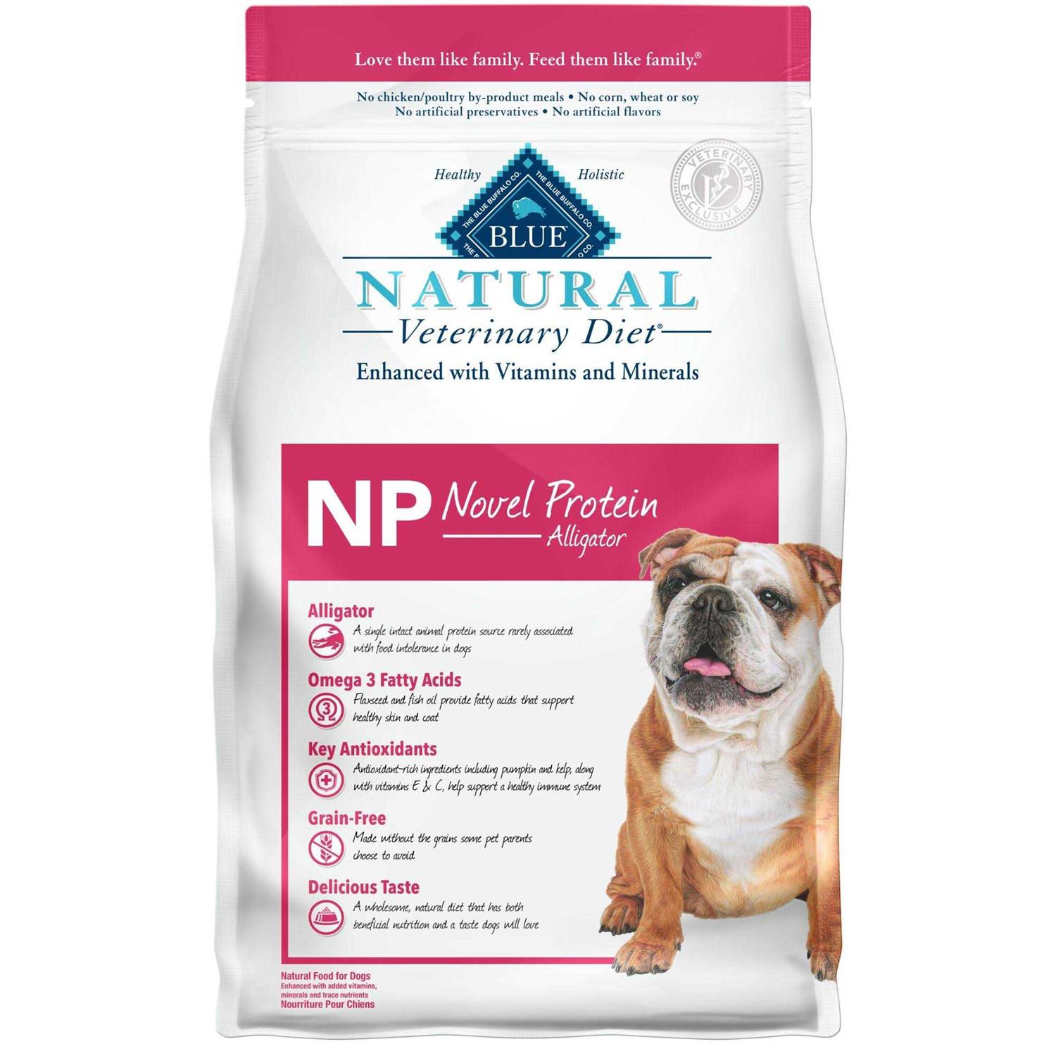 Blue Buffalo Natural Veterinary Diet NP Novel Protein-Alligator Dry Dog Food - Pet Supplies online store
