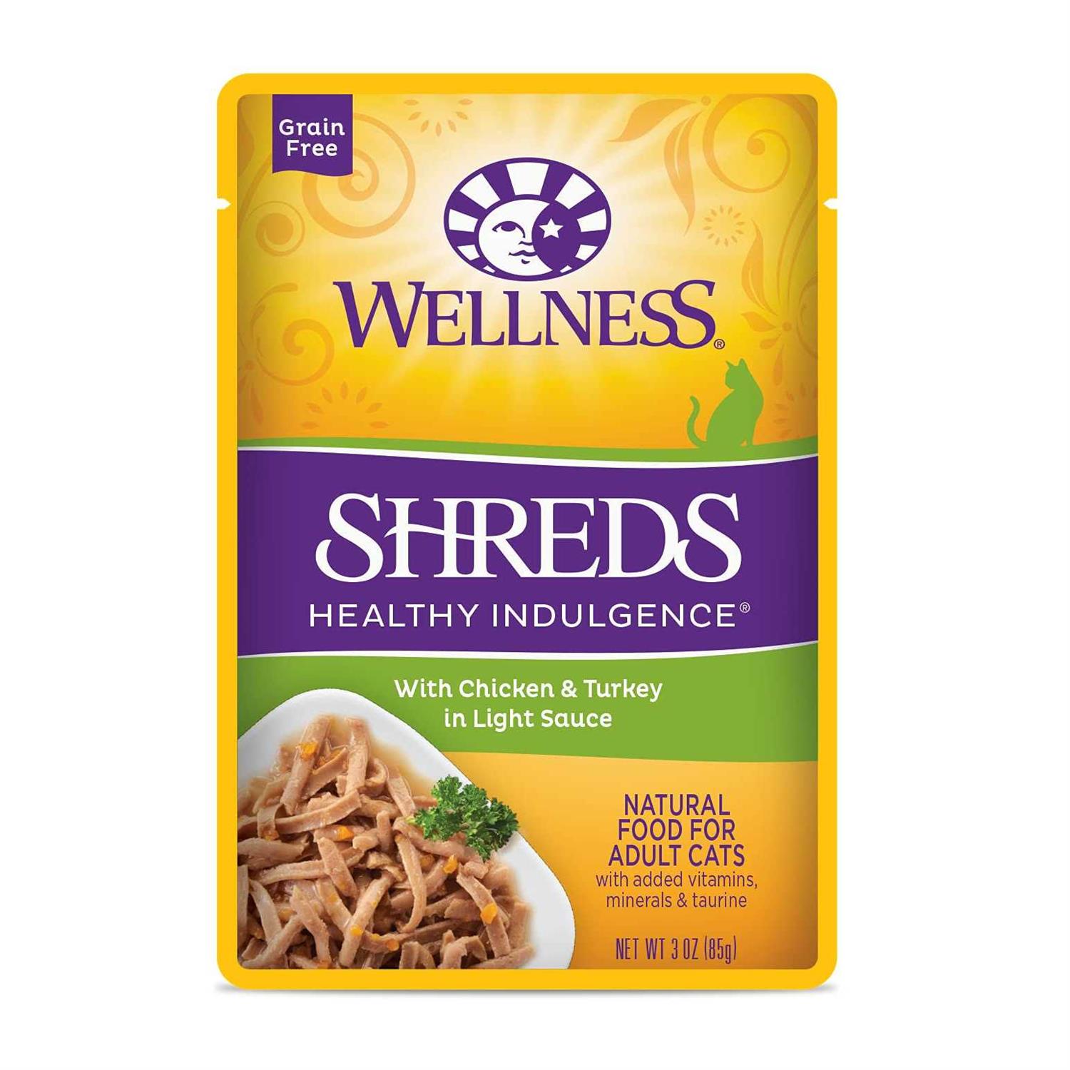 Wellness Healthy Indulgence Shreds Grain Free Wet Cat Food - Pet Supplies online store