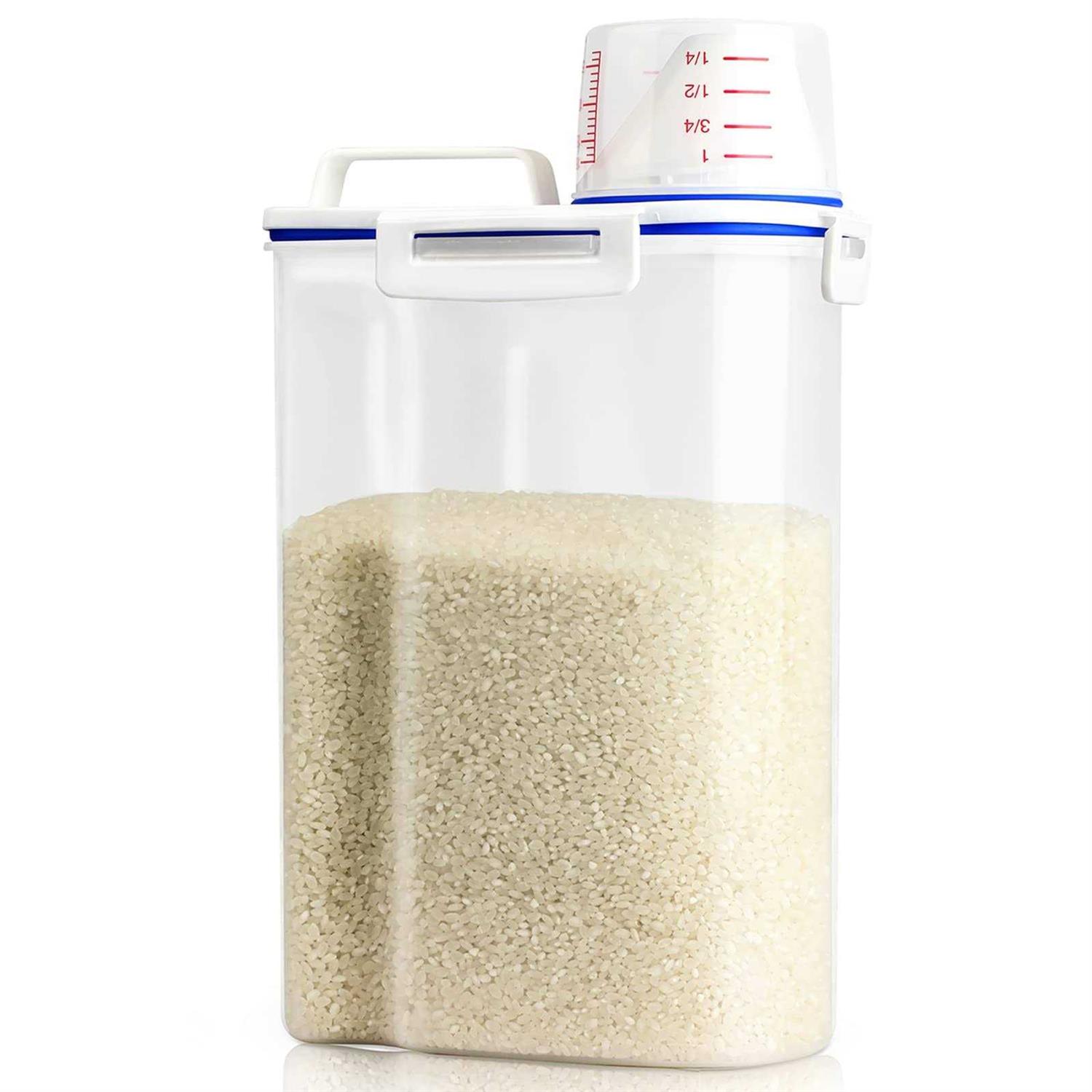 Viretec Rice Airtight Storage Container 3 to 5lbs Cereal Dry Food Flour Bin - Pet Supplies online store