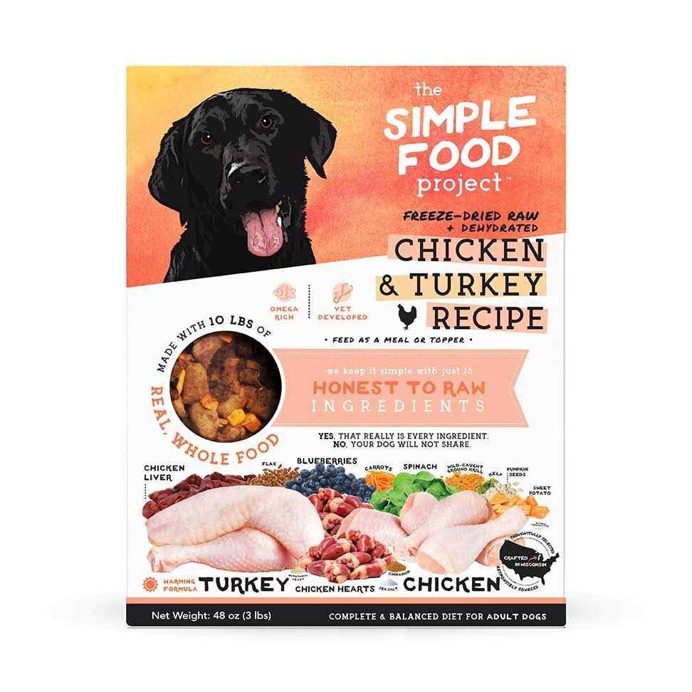 The Simple Food Project Freeze-Dried Dog Food Chicken & Turkey - Pet Supplies online store