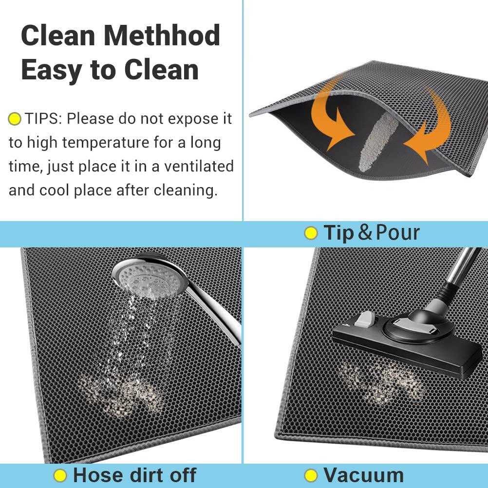 Pieviev Cat Litter Mat Double Layer Waterproof Urine Proof Trapping Mat - Pet Supplies online store