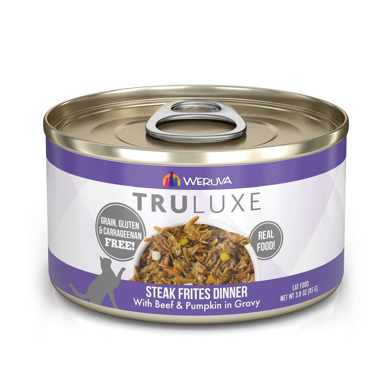 Weruva TruLuxe Steak Frites Beef & Pumpkin Canned Cat Food - Pet Supplies online store