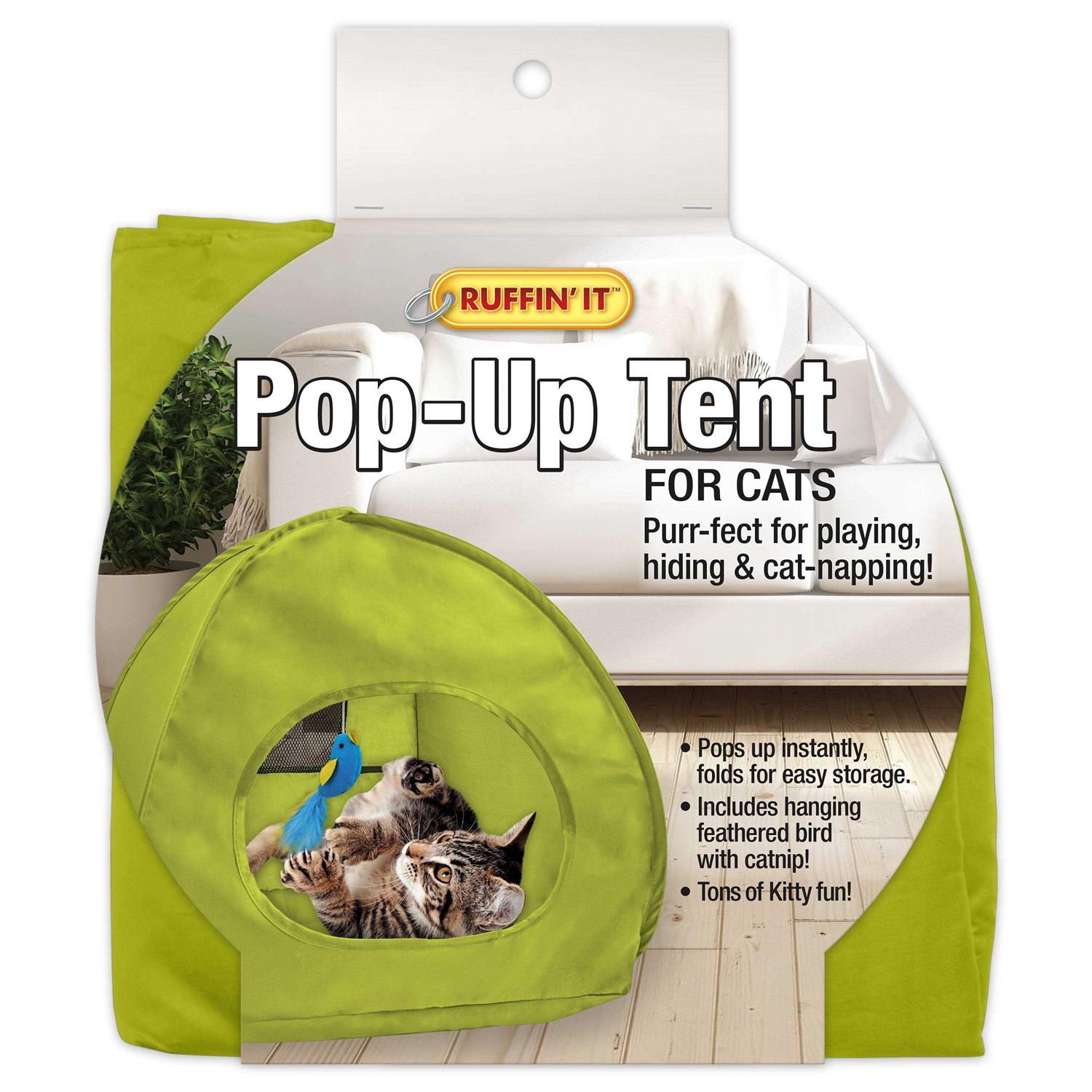 Ruffin' It Cat Pop Up Tent - Pet Supplies online store