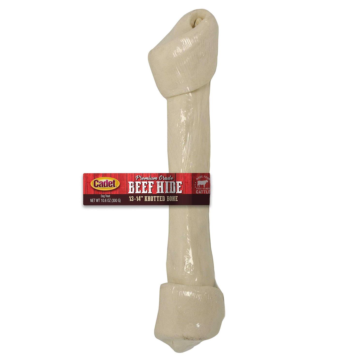 Cadet Beef Hide Knotted Bone Dog Chews - Pet Supplies online store