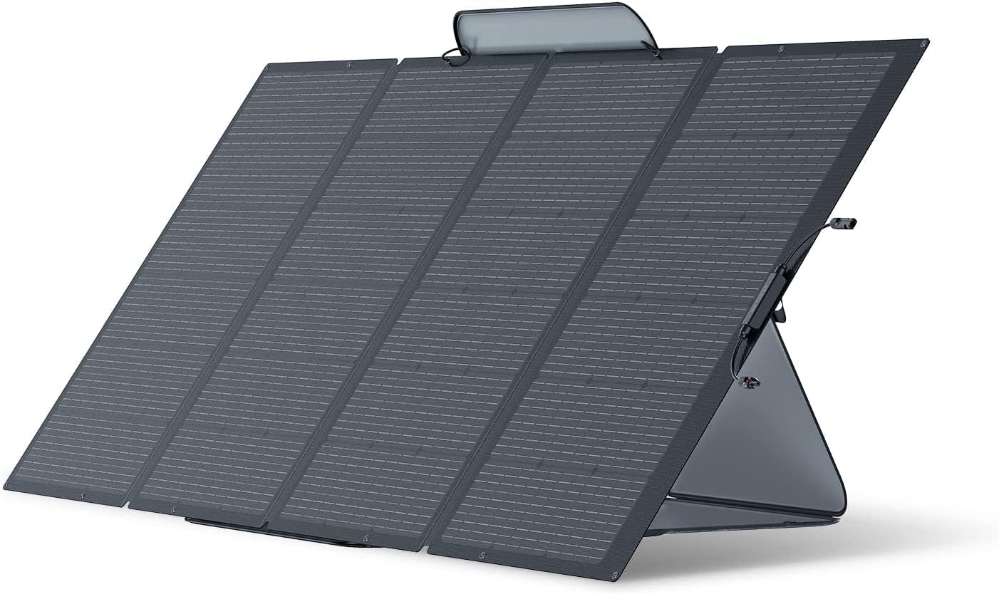 EF ECOFLOW RIVER 288Wh with 400W Solar Panel, Solar Generator 3x600W (X-Boost 1800W) AC Outlets, Portable Power Station for Outdoors Camping RV Hunting Emergency
