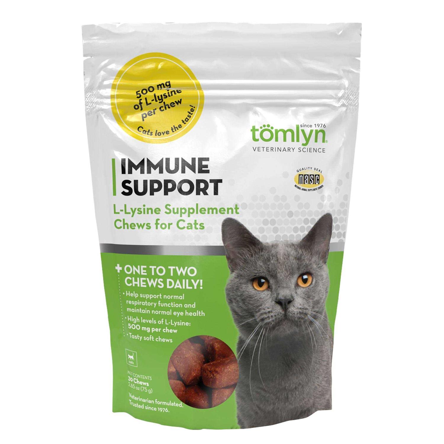 Tomlyn Immune Support L-Lysine Chews for Cats - Pet Supplies online store