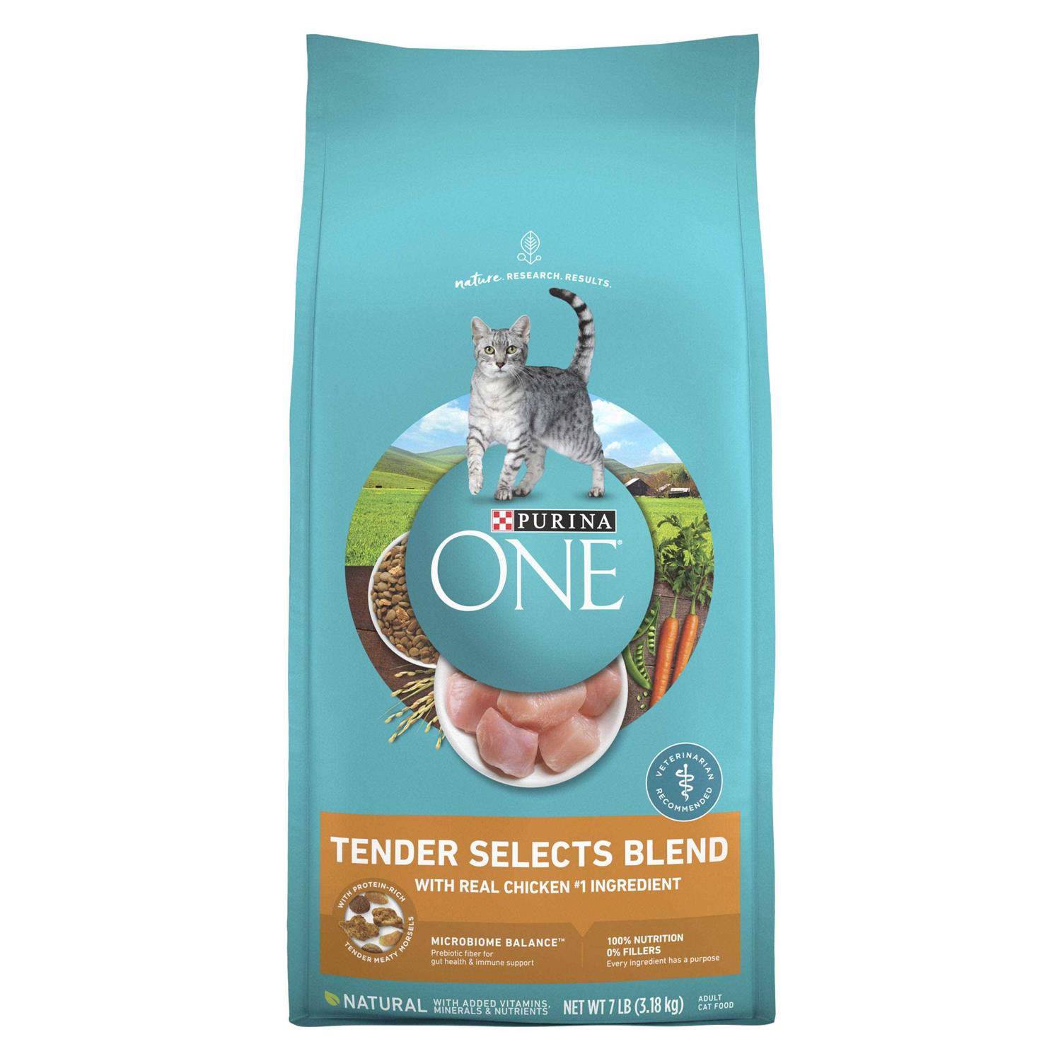 Purina ONE Tender Selects Blend Dry Cat Food With Real Chicken - Pet Supplies online store