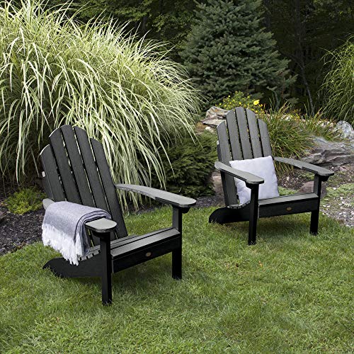 Highwood Classic Westport Adirondack Chairs, 2-Piece Set, White