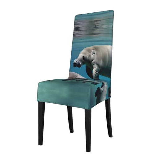 NEZIH Many Colorful Cartoon Dinosaurs Print Protection Cover for Dining Chairs Homes, Offices, Restaurants, Hotels Party Decor