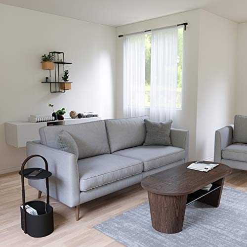 Umbra Woodrow Coffee Table with Storage Space for Blankets, Toys, Magazines and More, Normal, Black/Walnut