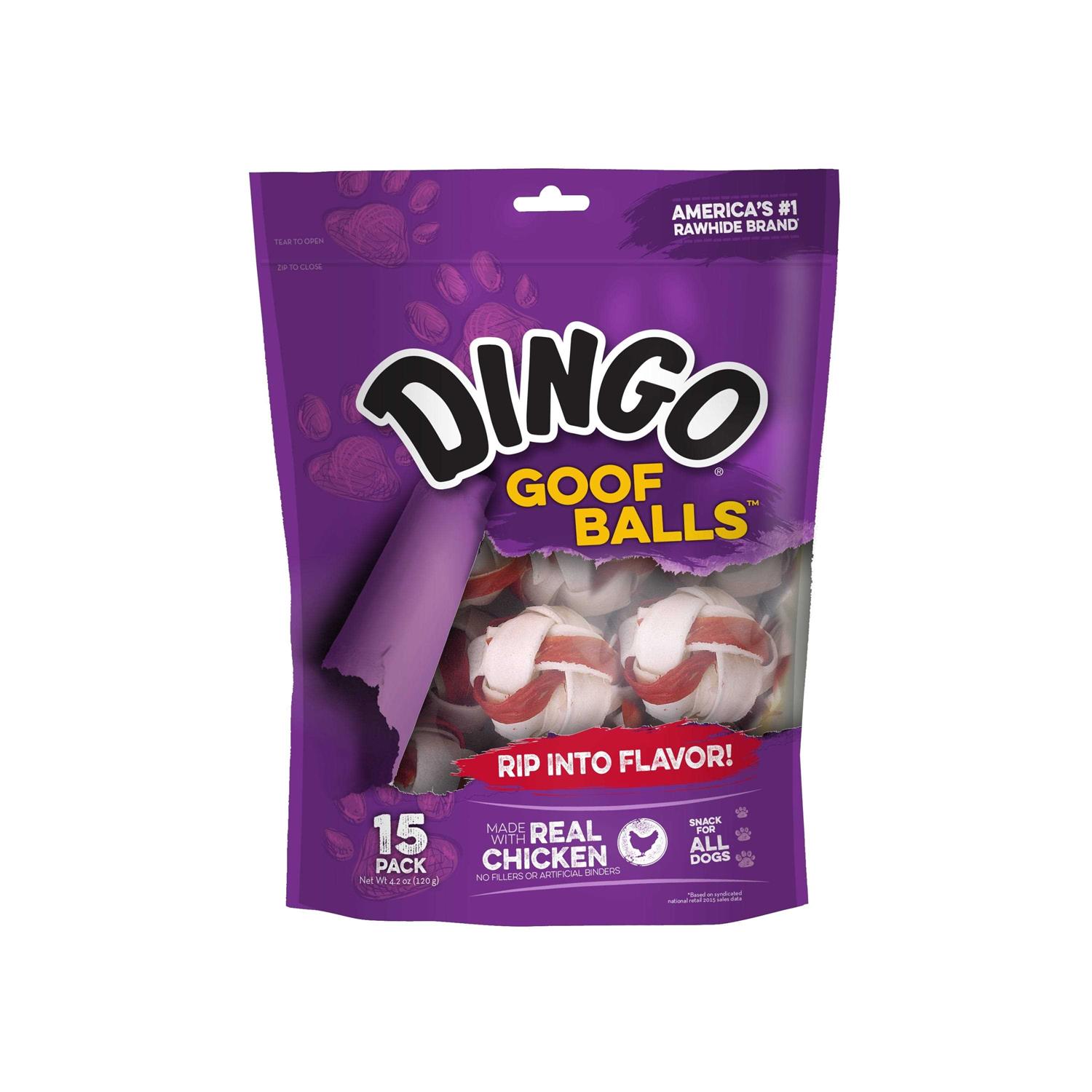 Dingo Goof Balls Chicken Rawhide Chew - Pet Supplies online store