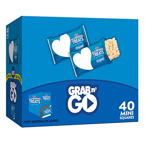 Rice Krispies Treats Mini Squares, Kids Snacks, Lunch Snacks, Variety Pack, 20.1oz Box (52 Bars)