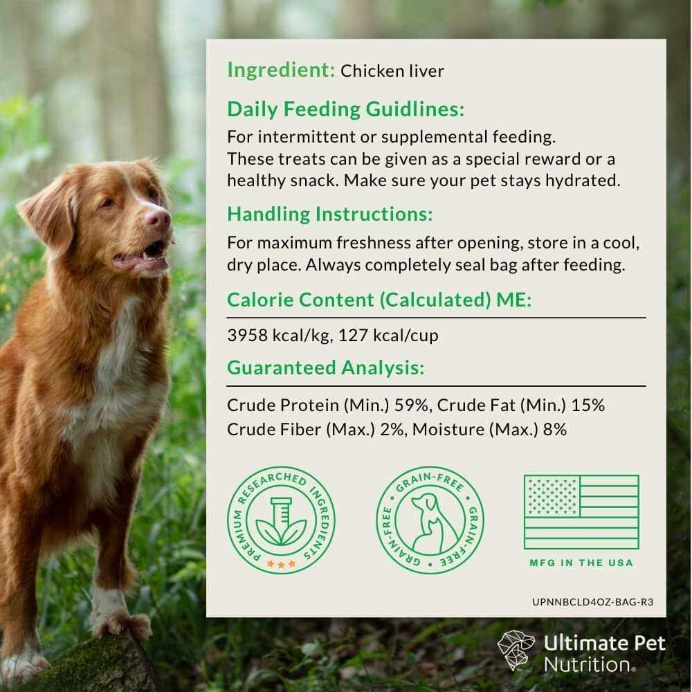 Ultimate Pet Nutrition Nutra Bites Liver Freeze-Dried Dog Treats - Pet Supplies online store