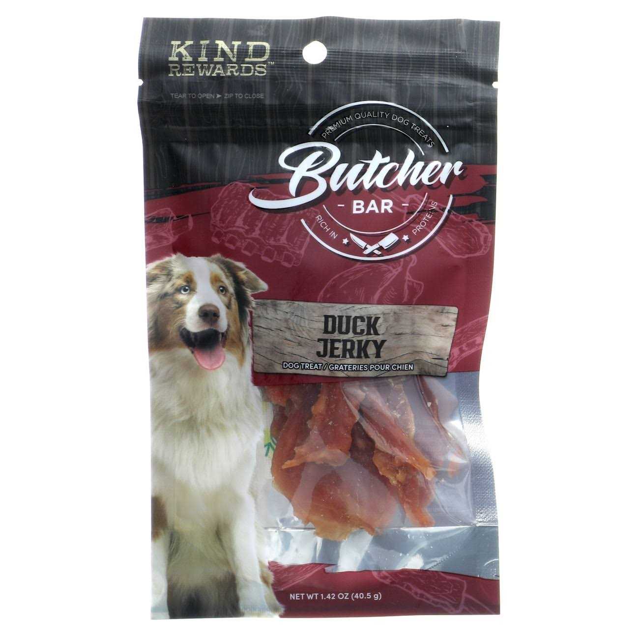 Kind Rewards Butcher Bar Duck Jerky Dog Treat - Pet Supplies online store