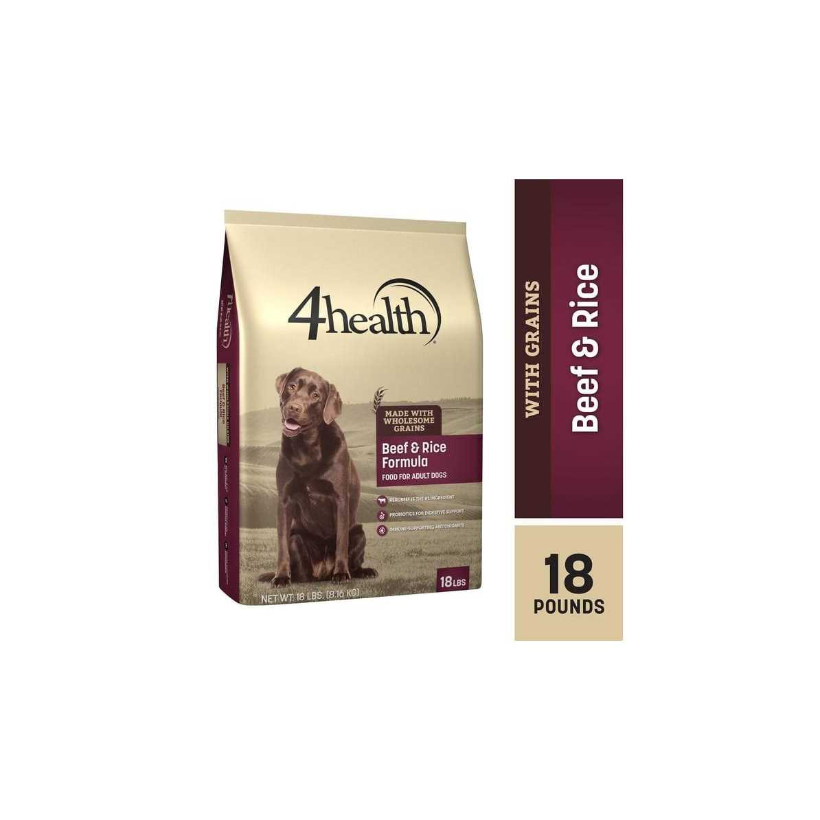 4health Wholesome Grains Adult Beef and Rice Formula Dry Dog Food - Pet Supplies online store