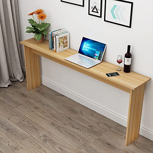 Simple Tables for Home Decor Very Narrow Console Table Wood Bedroom Wall Table Office Apartment Long Table Length: 60/80/100/120CM Console Tables For Hallway Entryway Accent Furni ( Color : #2 , Size