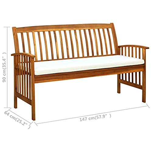 Patio Benches Patio Bench with Cushion 57.9