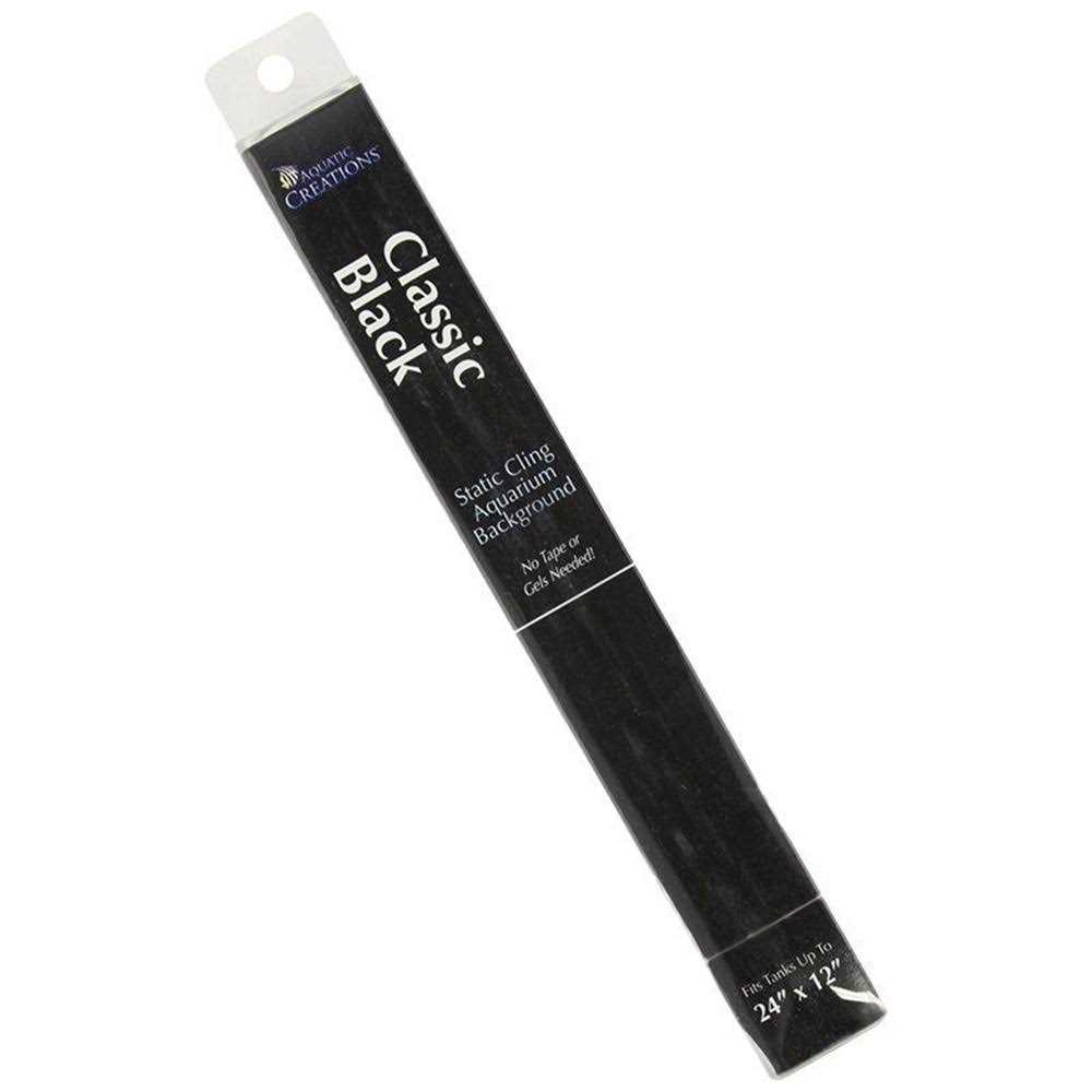 Aquatic Creations Black Cling Aquarium Background - Pet Supplies online store