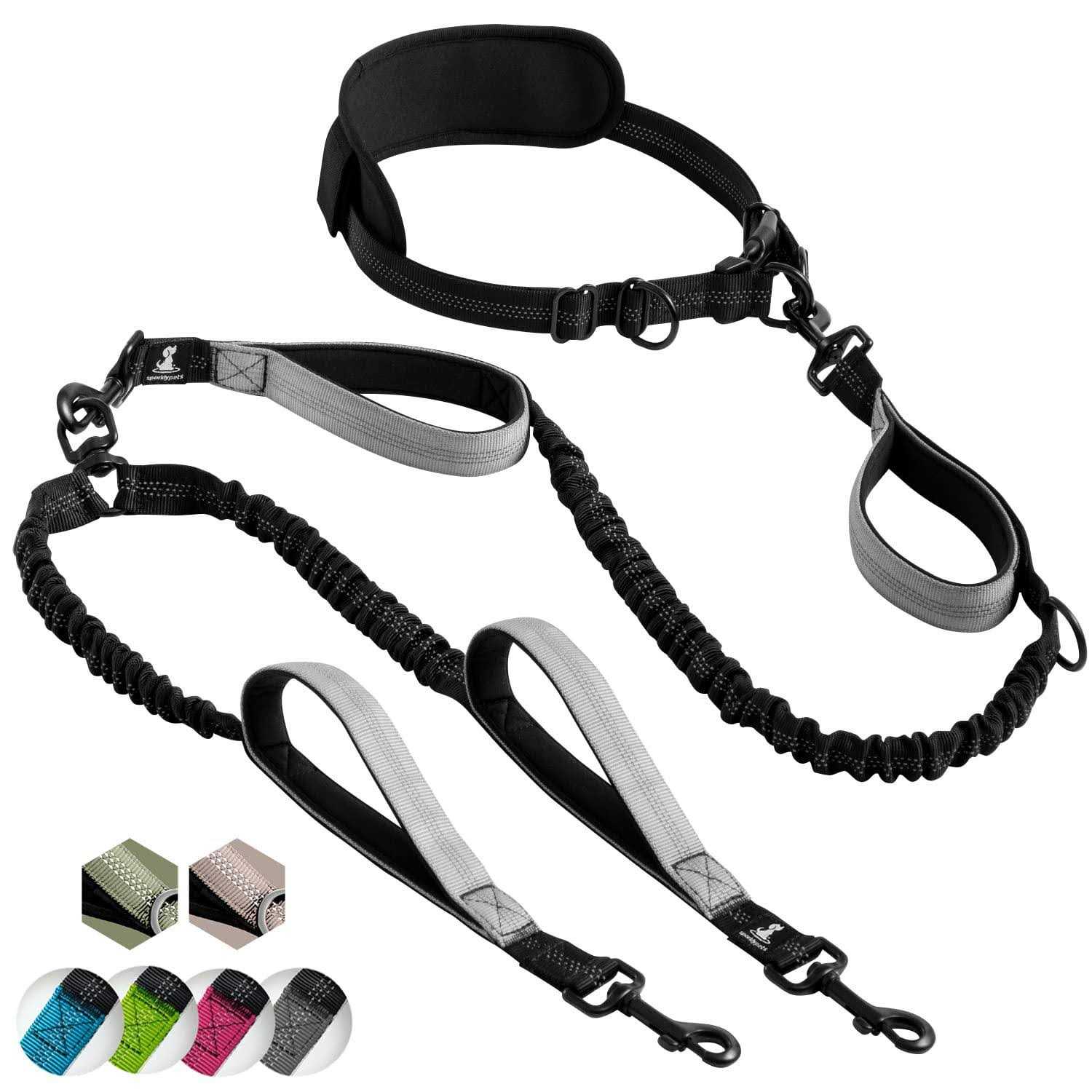 SparklyPets Hands Free Double Dog Leash Dual Dog Leash for Medium and Large Dogs - Pet Supplies online store