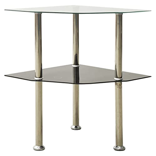 Sofa Table, Console Table, Hallway/Entryway Table, for Entryway, Living Room,2-Tier Side Table Transparent 15