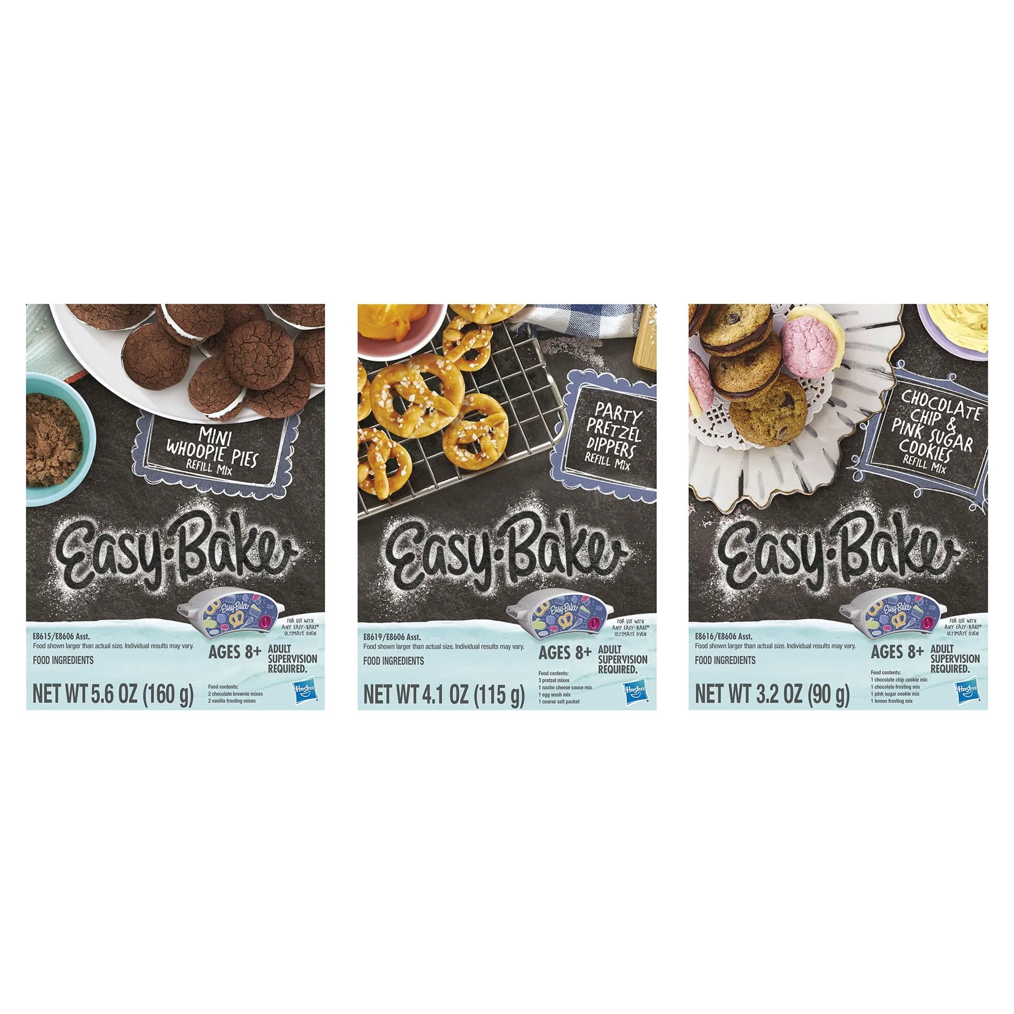 Easy-Bake Ultimate Oven Mix 3-Pack: Pretzels, Whoopie Pies, Chocolate Chip & Sugar Cookie