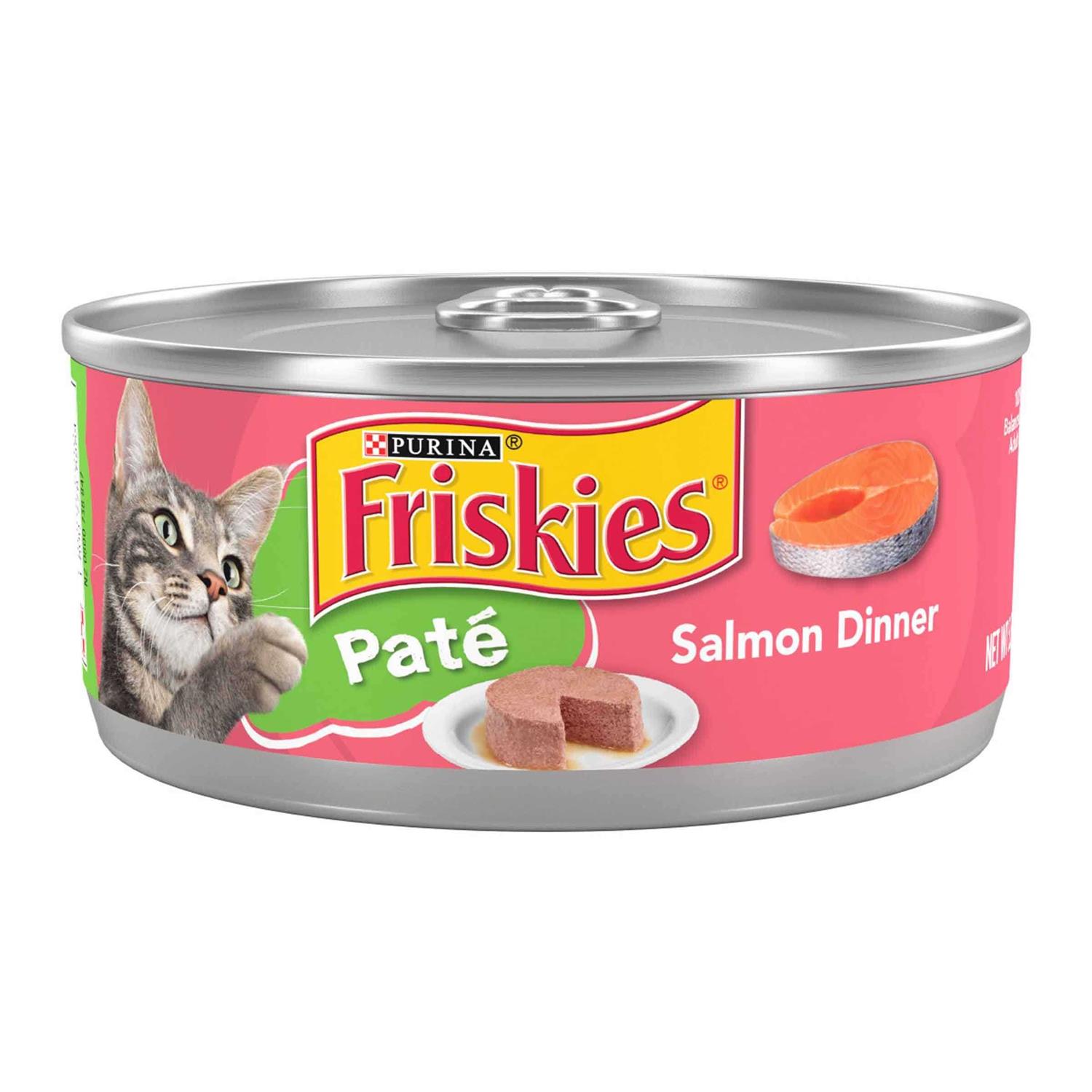 Purina Friskies Pate Salmon Dinner Wet Cat Food - Pet Supplies online store