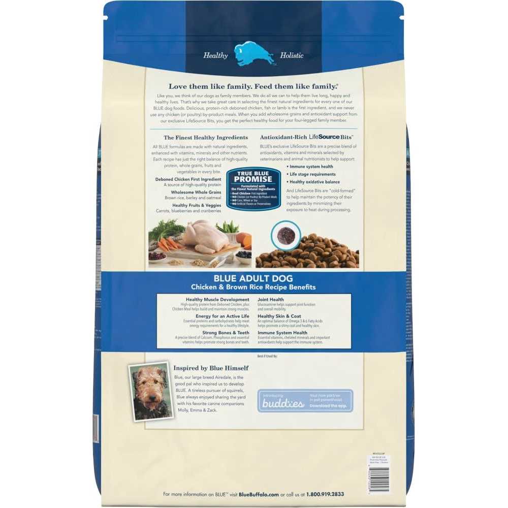 Blue Buffalo Life Protection Formula Adult Dry Dog Food Chicken and Brown Rice Recipe - Pet Supplies online store