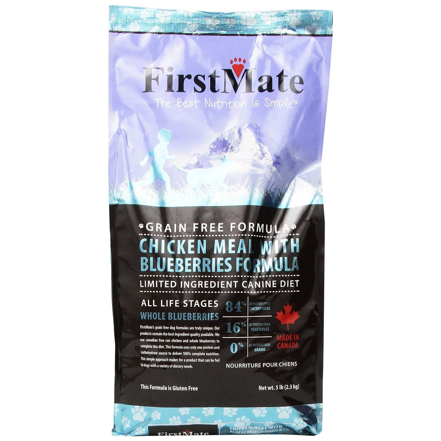 FirstMate Grain Free Chicken Meal with Blueberries Formula Dog Food - Pet Supplies online store