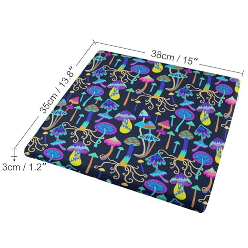 Square Floor Cushions Chair Pad Flexible Seating Cute Alphabet Dinosaur for in-Home Distance Learning, Office, Garden, Car