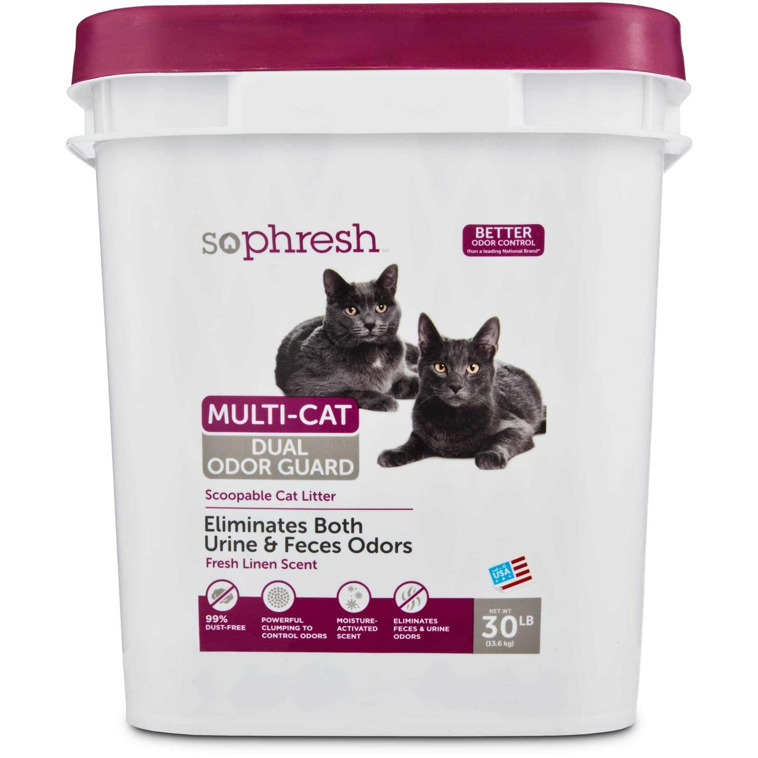 So Phresh Dual Odor Guard Scoopable Cat Litter - Pet Supplies online store