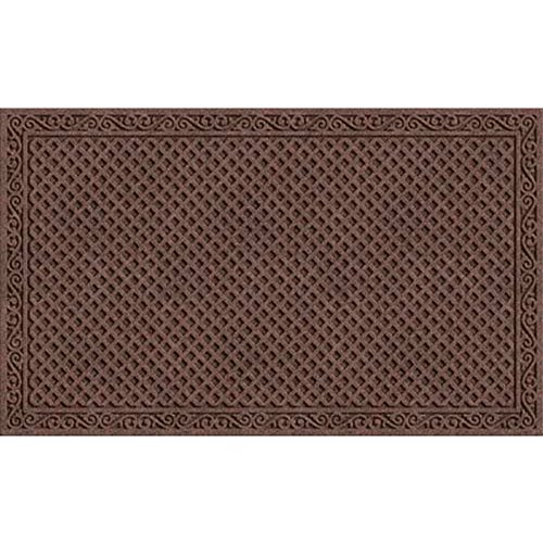 Apache Mills Crosshatch Doormat, 3-Feet X 5-Feet, Charcoal