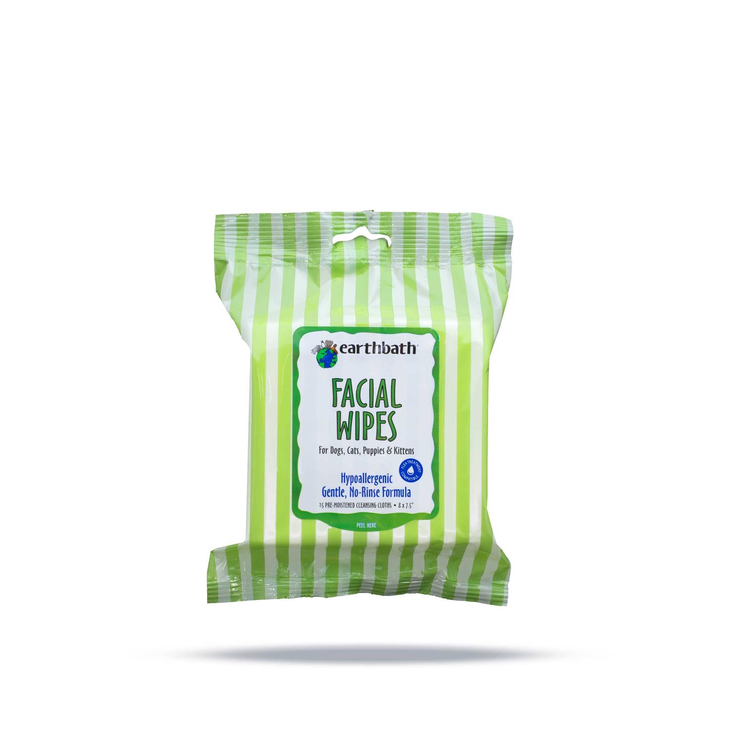 Earthbath Facial Wipes for Dogs & Cats - Pet Supplies online store