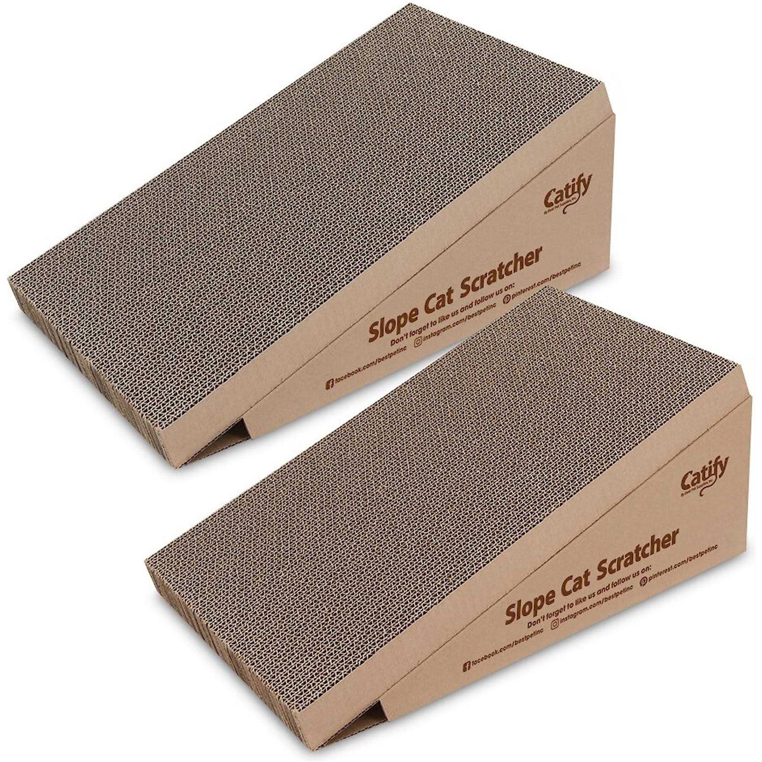 Best Pet Supplies Corrugated Cardboard Cat Scratcher Refill Pads, Lounger, and Fun Interactive Scratching Boards - Pet Supplies online store