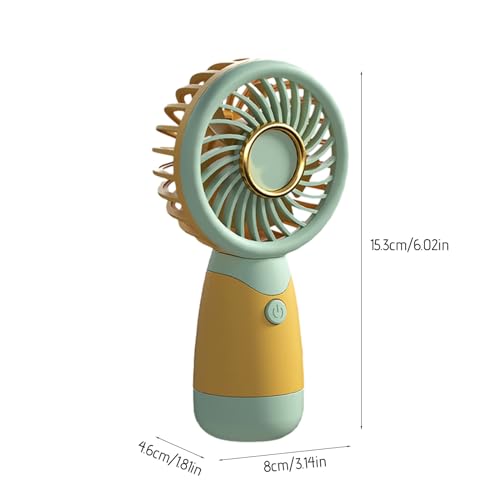 Portable Handheld Fan, Mini Handheld Fan Rechargeable for Bedrooms, Offices and Outdoor, Portable Fan for Travel, Walking Wind Source, Cool All Summer, Gift for Kids, Friend, Family