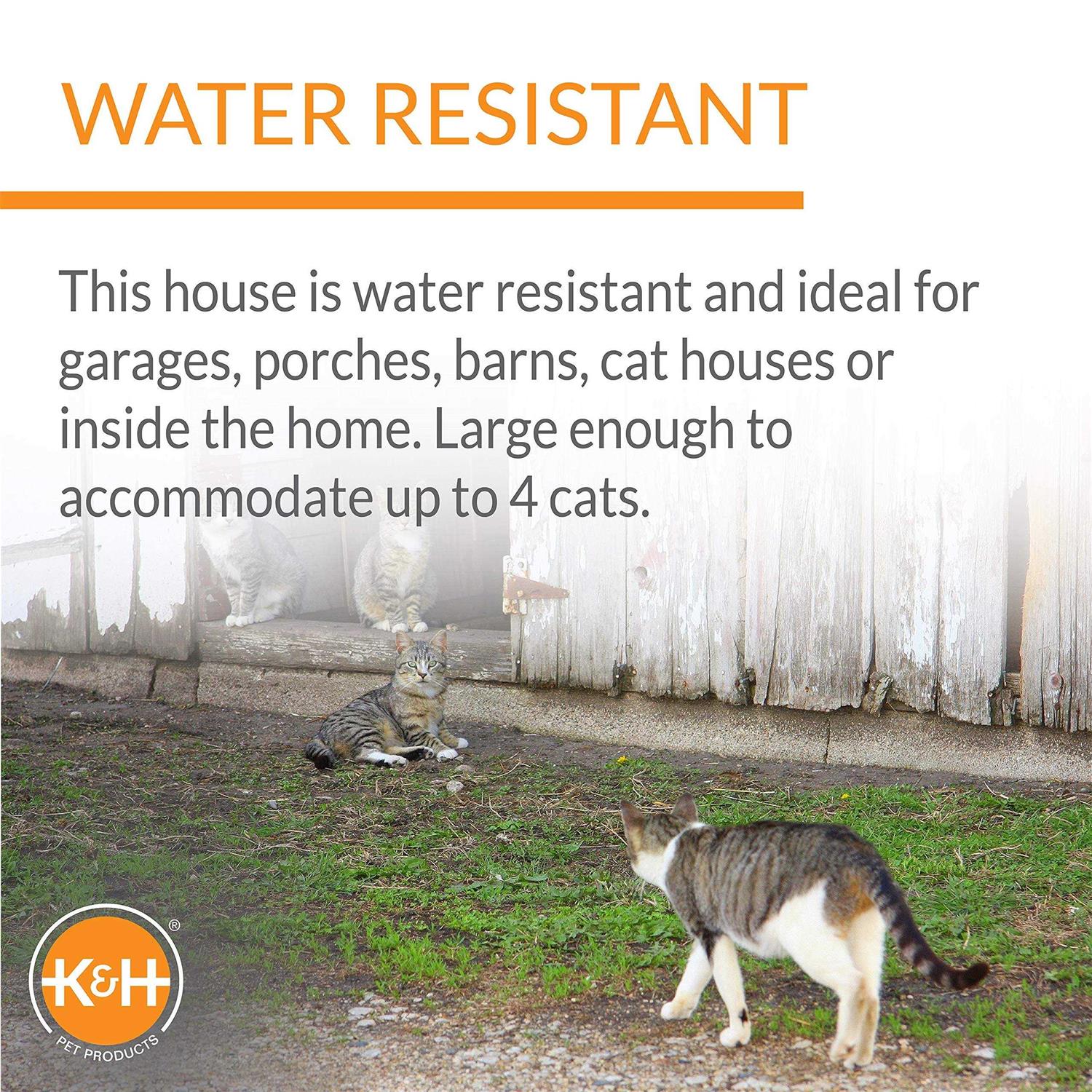 K H Pet Products Outdoor Heated Kitty A-Frame - Pet Supplies online store