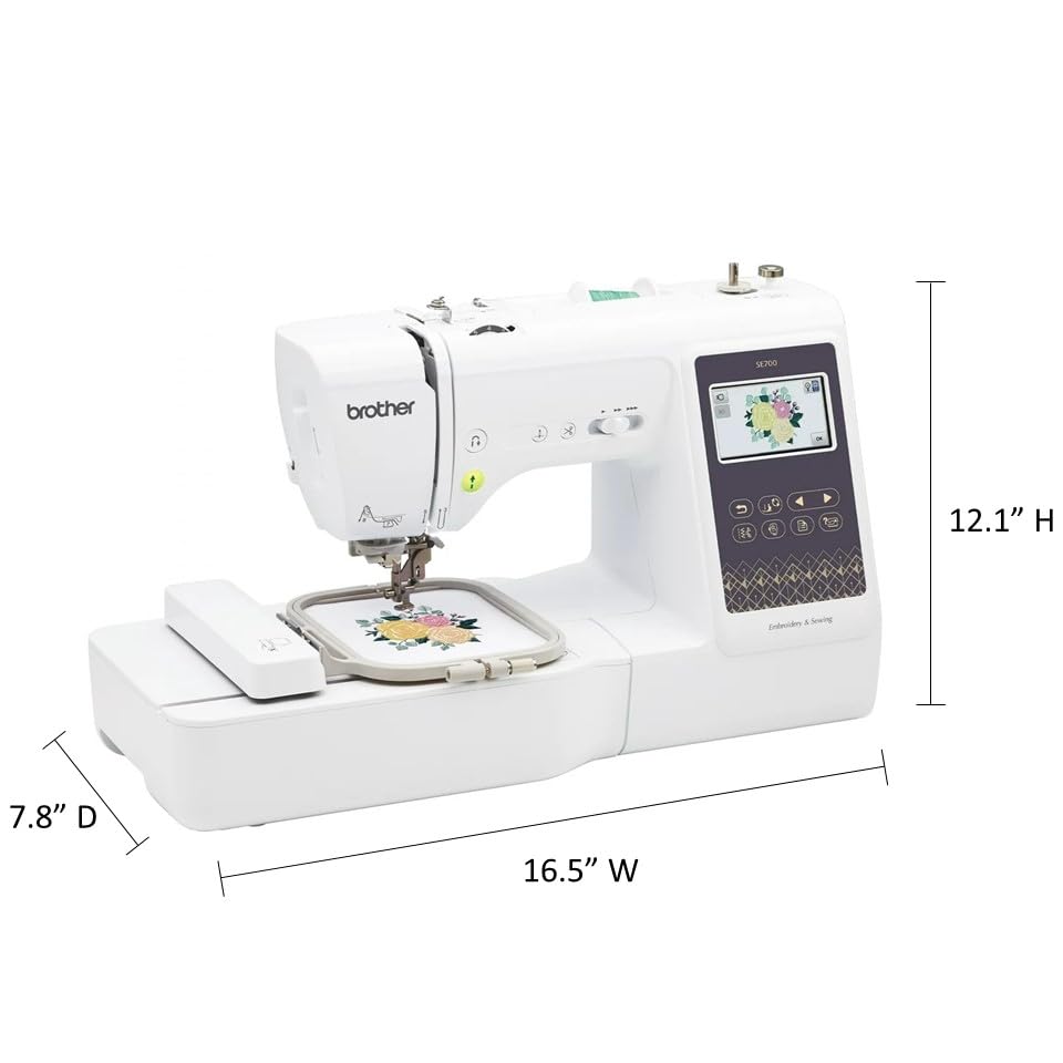 Brother SE700 Sewing and Embroidery Machine, Wireless LAN Connected, 135 Built-in Designs, 103 Built-in Stitches, Computerized, 4