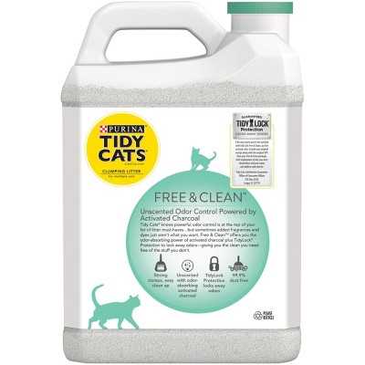 Tidy Cats Free & Clean Unscented Clumping Clay Cat Litter, 20-lb jug, case of 2 - Pet Supplies online store