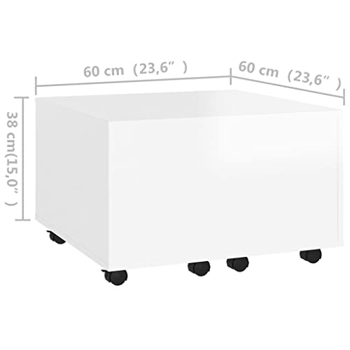 Coffee Table White 23.6