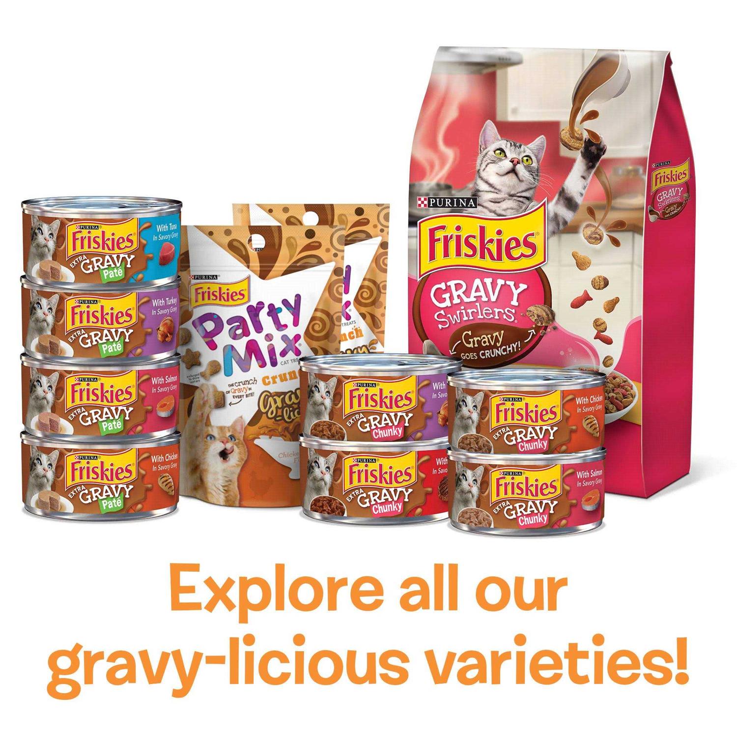 Purina Friskies Extra Gravy Chunky Wet Cat Food Variety Pack - Pet Supplies online store