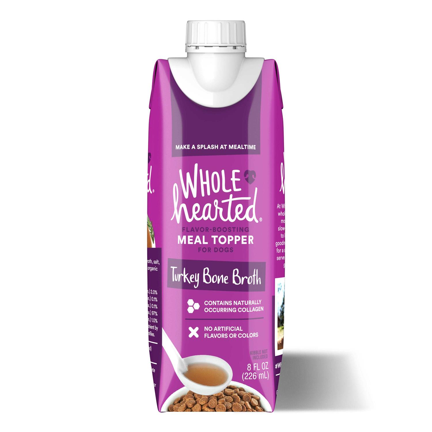 WholeHearted Turkey Bone Broth Dog Meal Topper - Pet Supplies online store