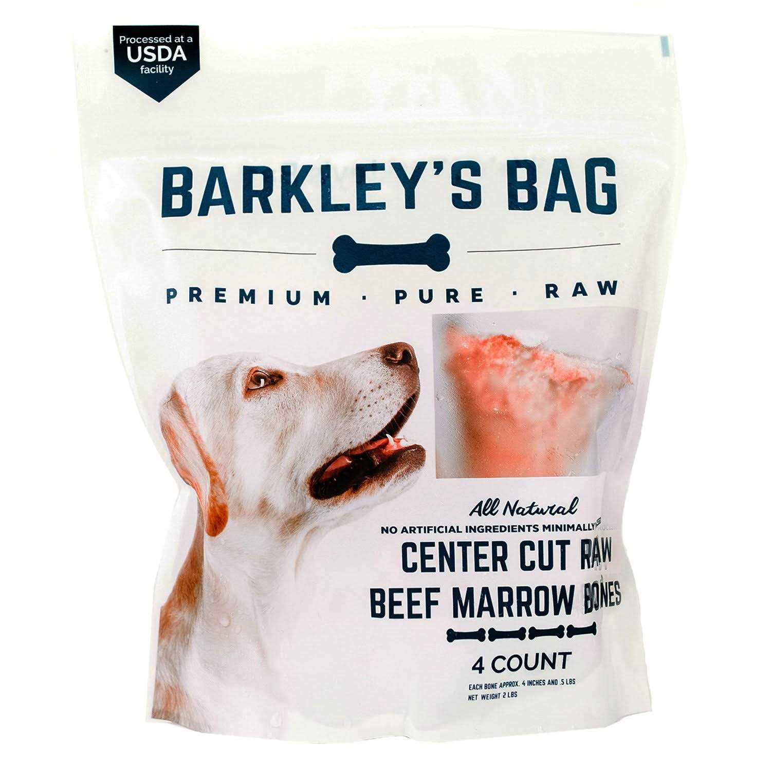 Barkley's Bag Beef Marrow Bones for Dogs - Pet Supplies online store