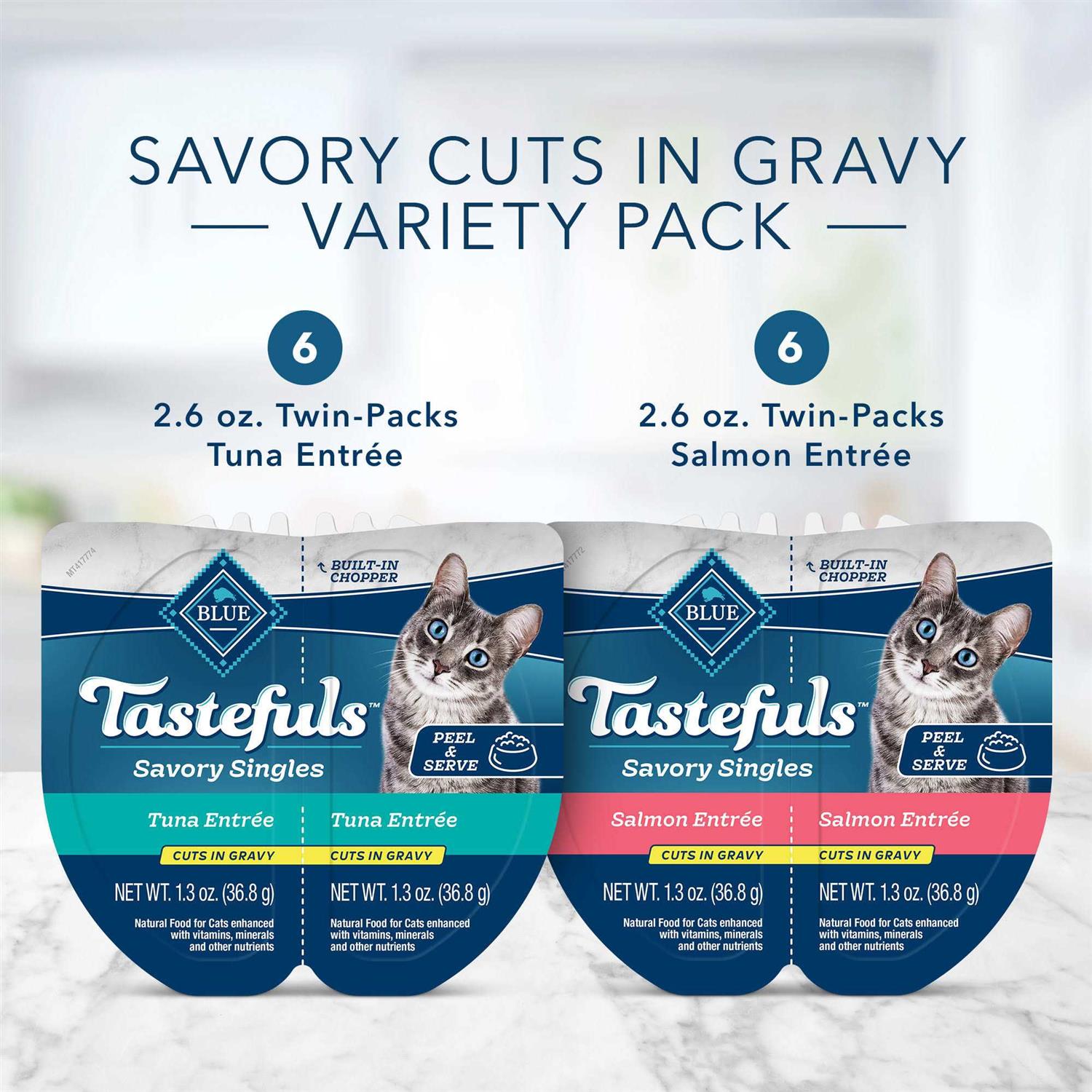 Blue Buffalo Tastefuls Savory Singles Wet Cat Food - Pet Supplies online store