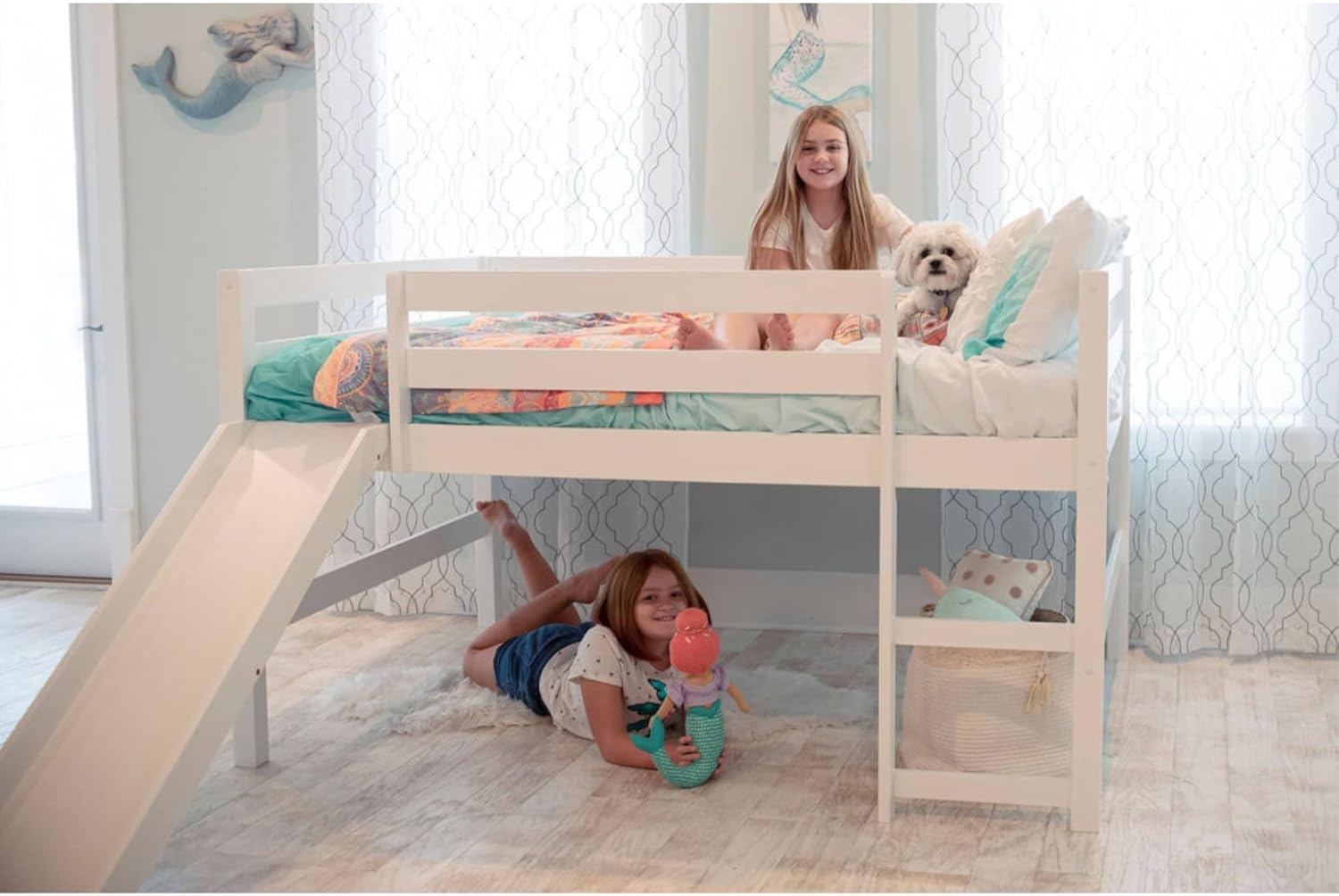 Full Loft Bed with Slide