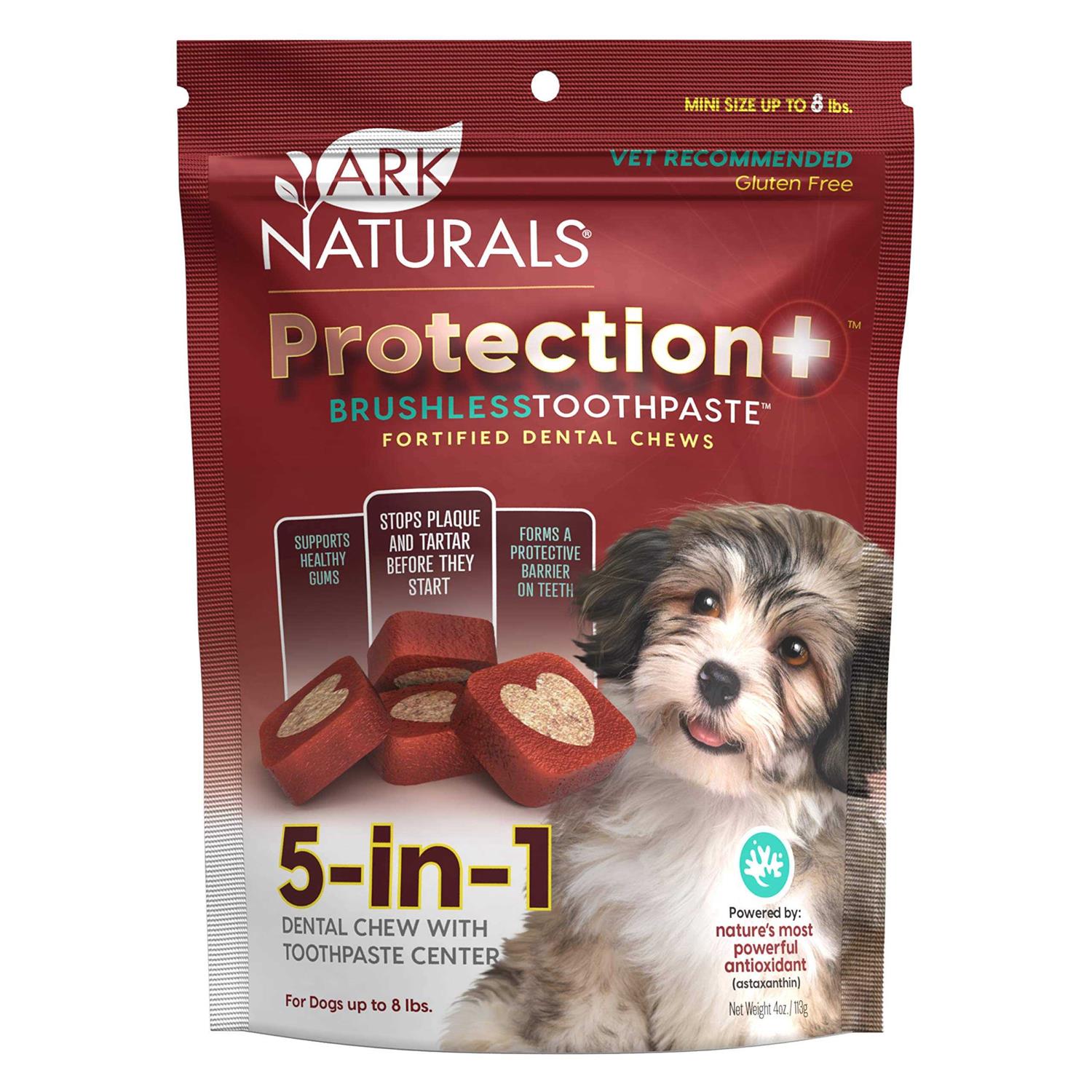 Ark Naturals Protection+ Brushless Toothpaste Dog Dental Chews - Pet Supplies online store