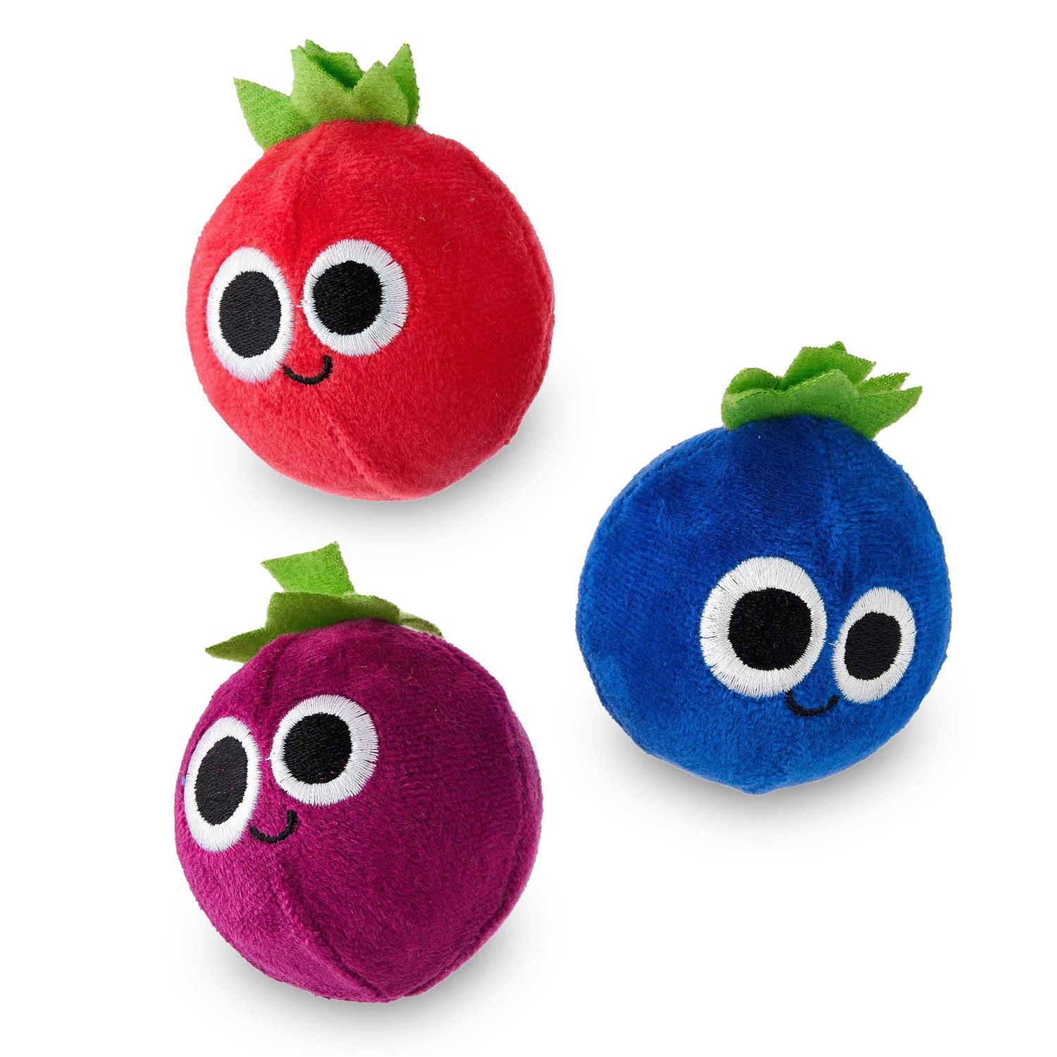 Vibrant Life Fruit Plush Dog Toy Squeaker Ball Inside - Pet Supplies online store