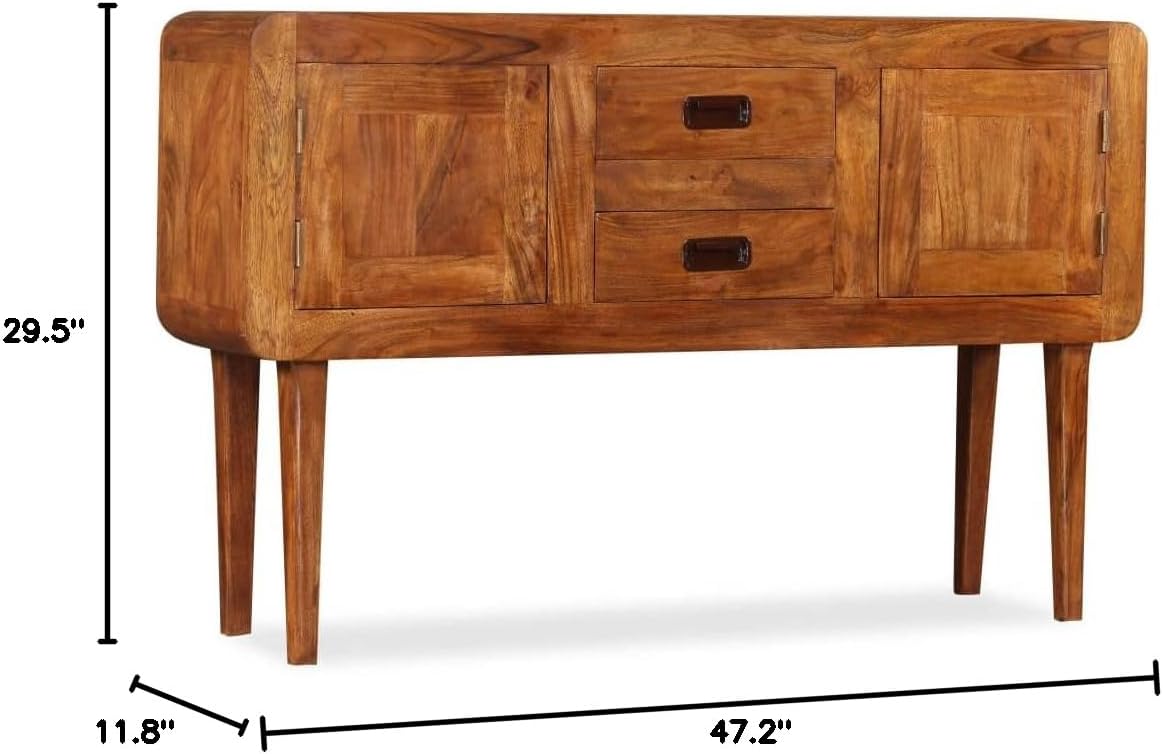 Console Table, Sofa Table, for Living Room, Entryway Table for Hallway Entrance, Office Corridor Coffee Table Behind Sofa, Sideboard Solid Wood with Sheesham Finish 47.2