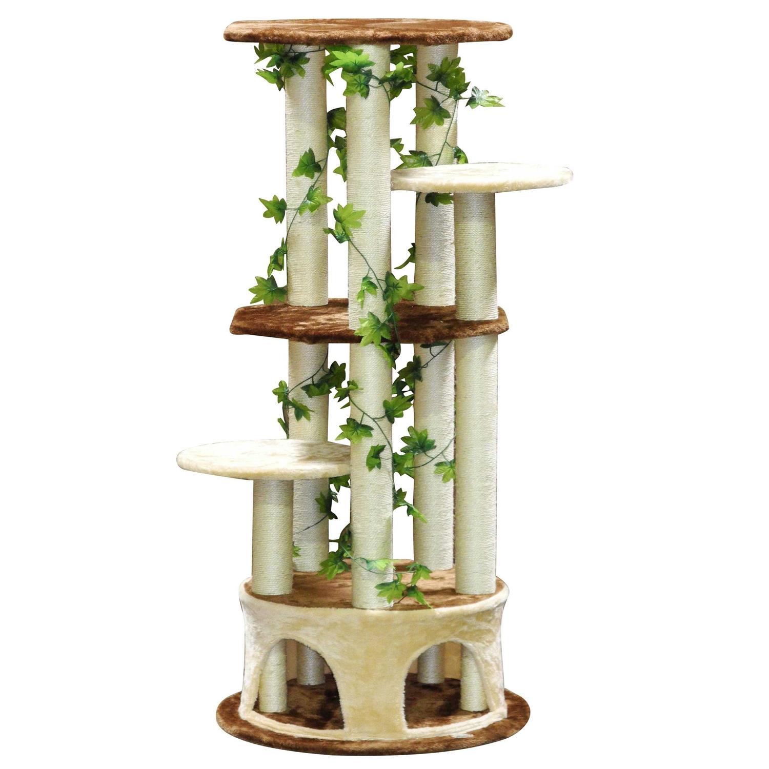 Go Pet Club 61 Forest Cat Tree House Furniture with Leaves F2093 - Pet Supplies online store