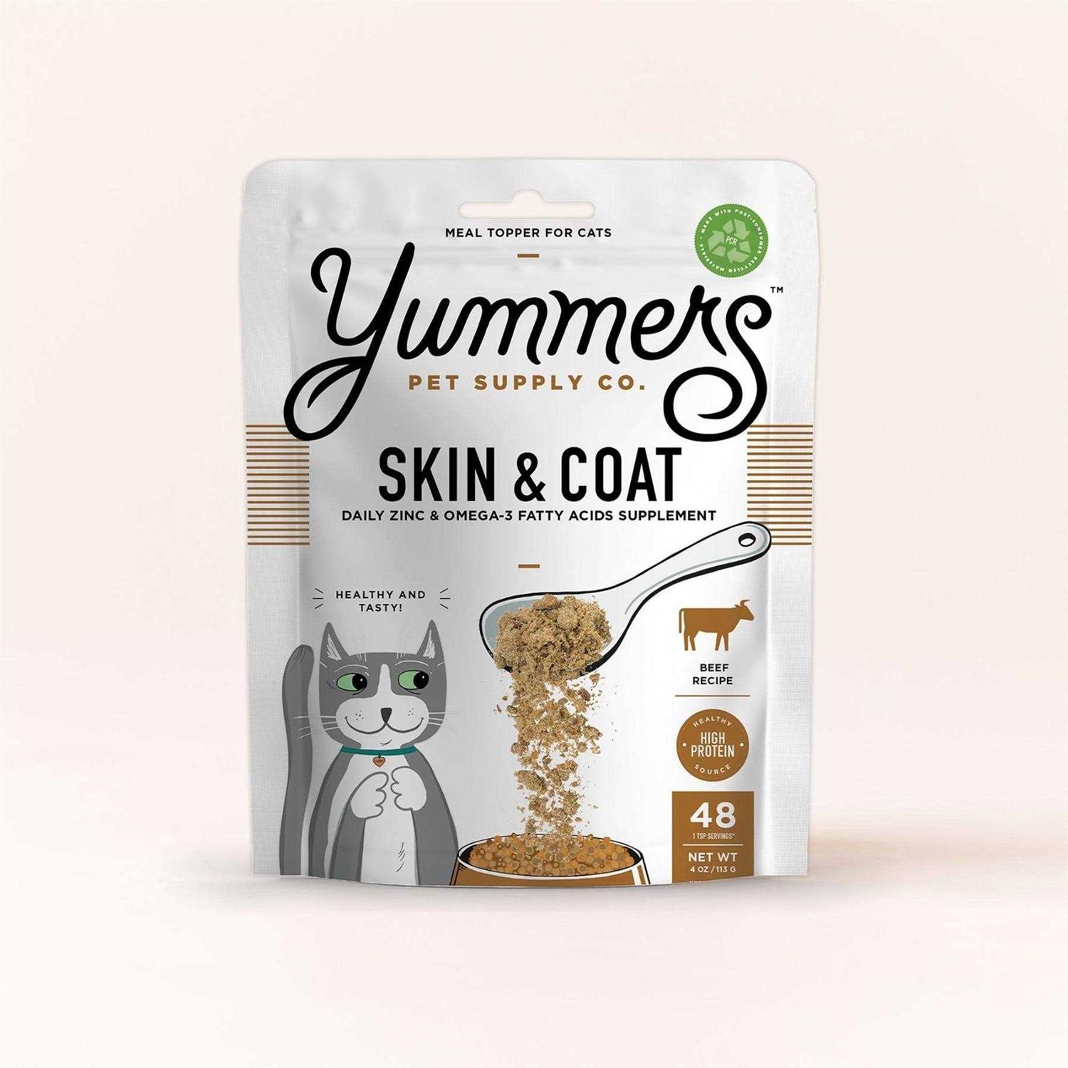 Yummers Skin & Coat Functional Mix-Ins Beef Cat Food Topper - Pet Supplies online store