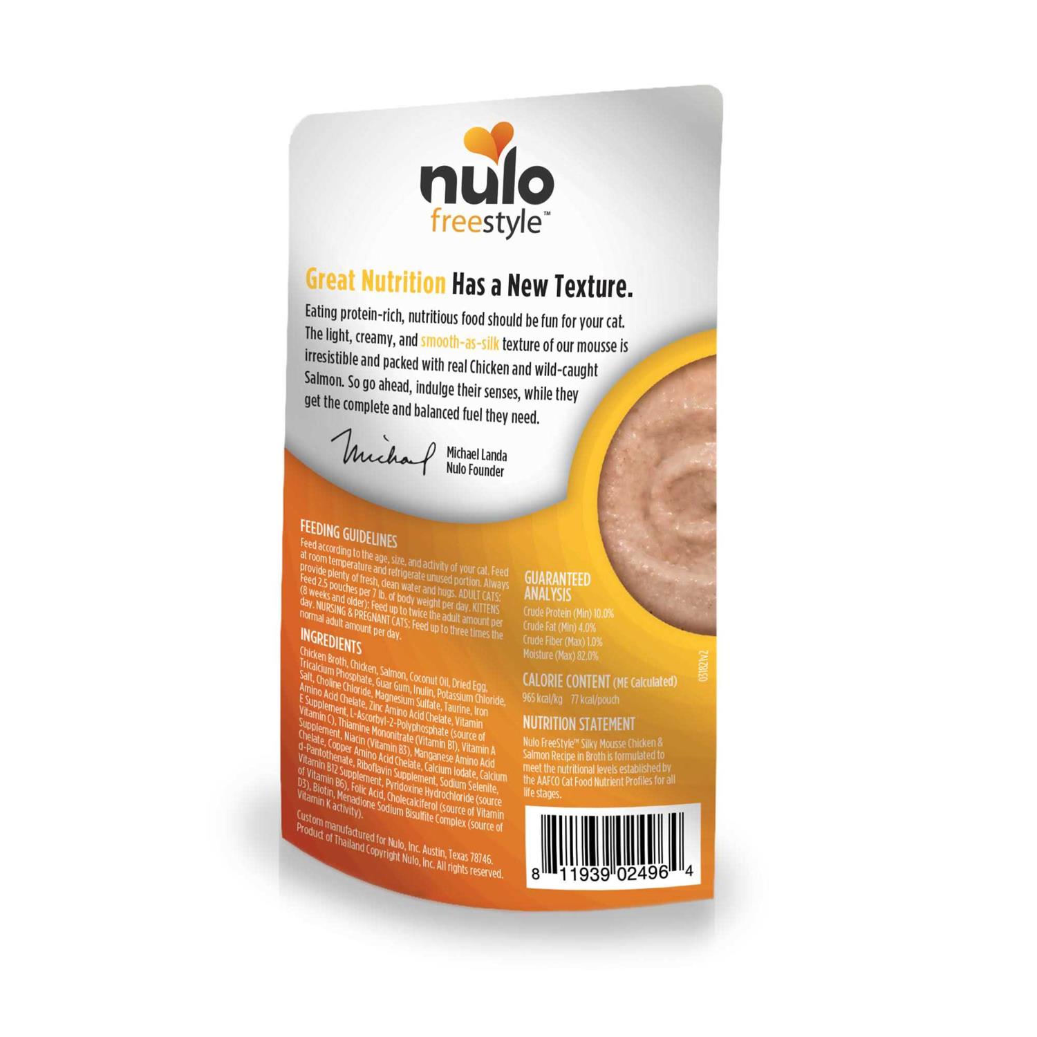 Nulo Freestyle Silky Mousse Cat Wet Food 2.8 oz / Chicken - Pet Supplies online store